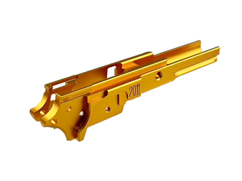 [5KU][Upgraded] 3.9inch CNC Aluminium Middle Frame[W/ Railed][Tokyo Marui HI-CAPA 5.1 GBB Series][2011 Marking][GLD]