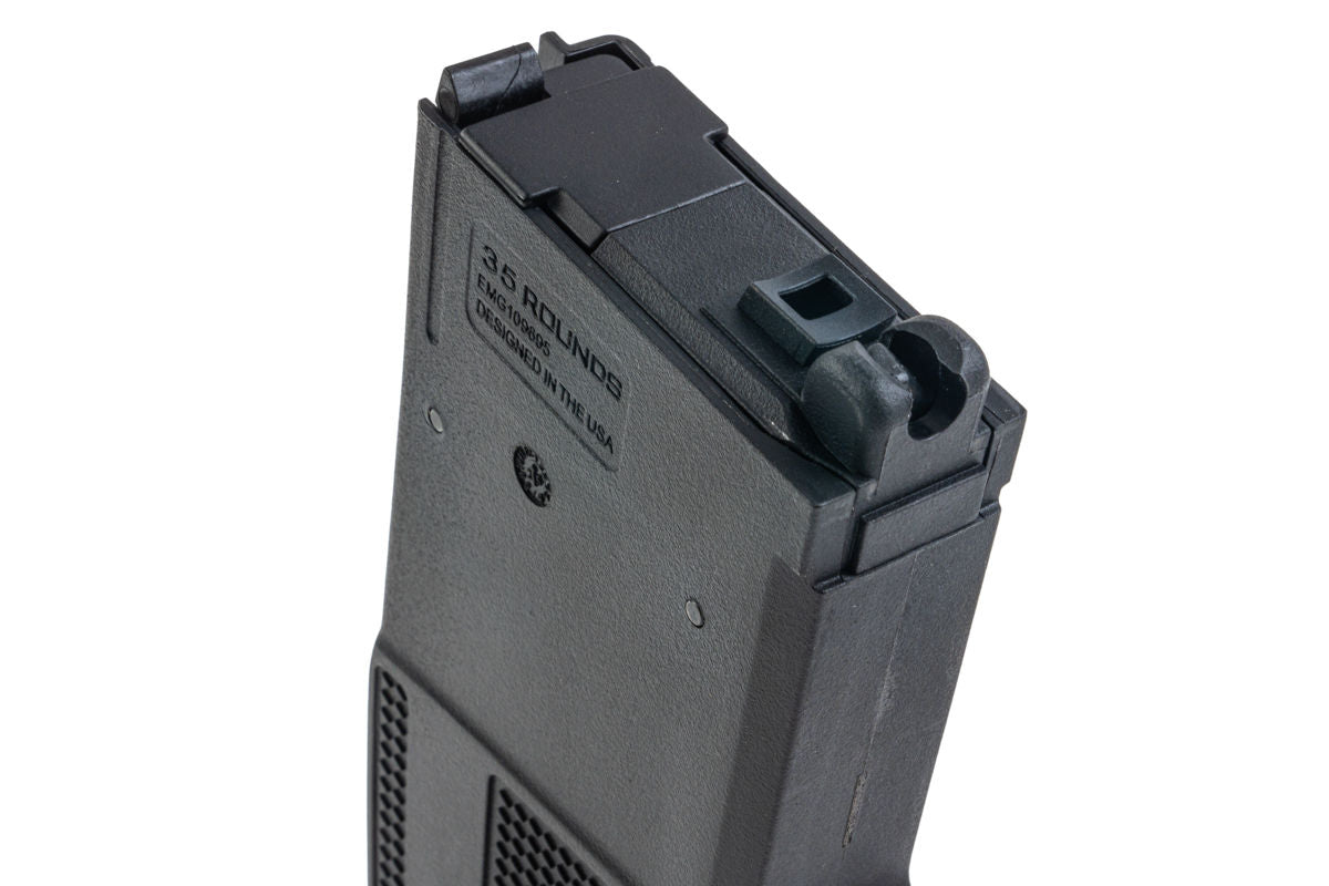 EMG Daniel Defense DD Gas Magazine For Tokyo Marui MWS GBB Rifle 35Rds Black By Double Eagle