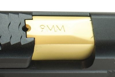 WE Force GBB Airsoft Pistol BK Stealth Slide GD Barrel TAN Frame