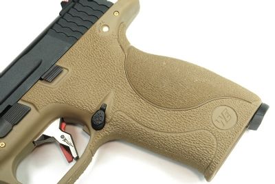 WE Force GBB Airsoft Pistol BK Stealth Slide GD Barrel TAN Frame