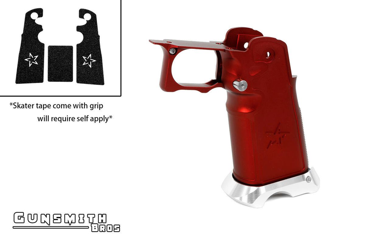 Gunsmith Bros STACCATO Tape Aluminum Grip for Marui Hi-Capa