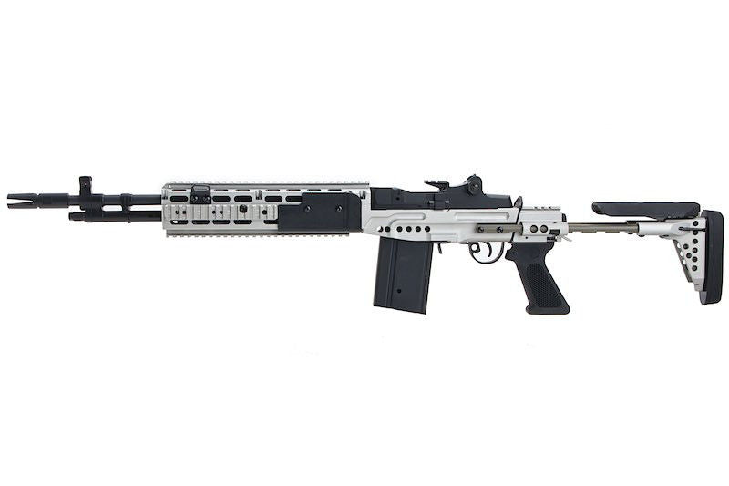 CYMA M14 EBR AEG Enhanced Battle Rifle Silver Metal
