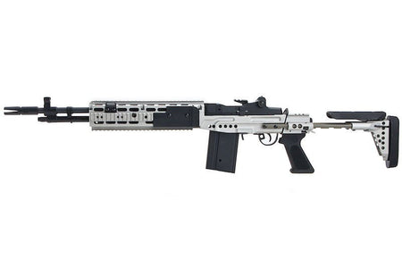 CYMA M14 EBR AEG Enhanced Battle Rifle Silver Metal