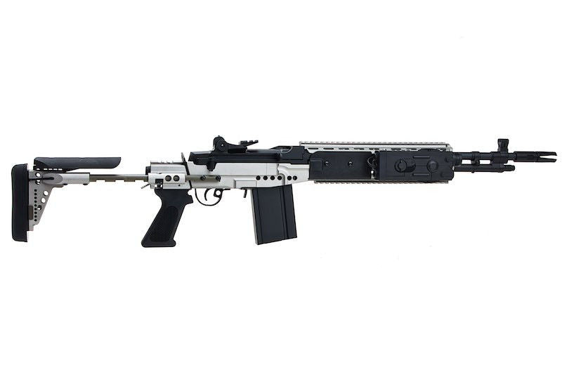 CYMA M14 EBR AEG Enhanced Battle Rifle Silver Metal