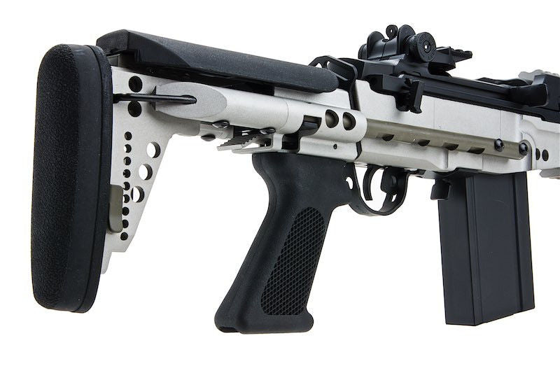 CYMA M14 EBR AEG Enhanced Battle Rifle Silver Metal
