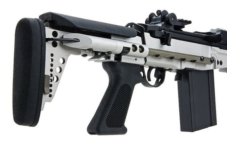 CYMA M14 EBR AEG Enhanced Battle Rifle Silver Metal