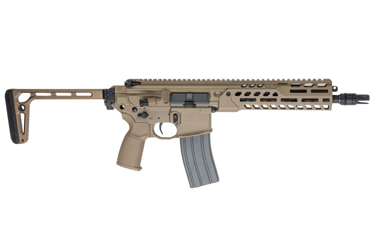 Salvo Precision SCX Spear LT CSAW 5.56 GBB Airsoft Rifle - 10.5 Inch DE (Stainless Steel Bolt)