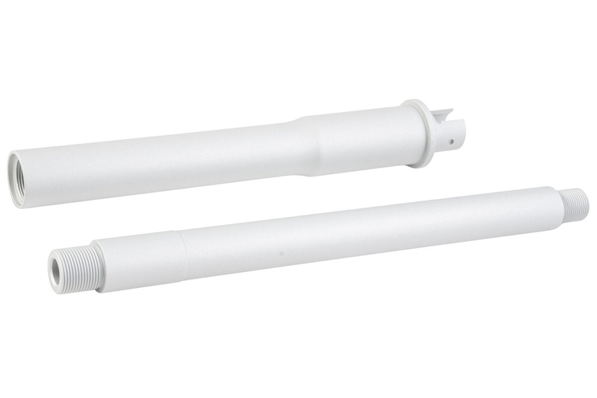 Airsoft Artisan Recce Style Outer Barrel for TM MWS M4 GBB 38.1cm Silver