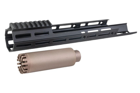 Airsoft Artisan Long M-Lok Handguard Rail for WE / VFC SCAR GBB & AEG Black