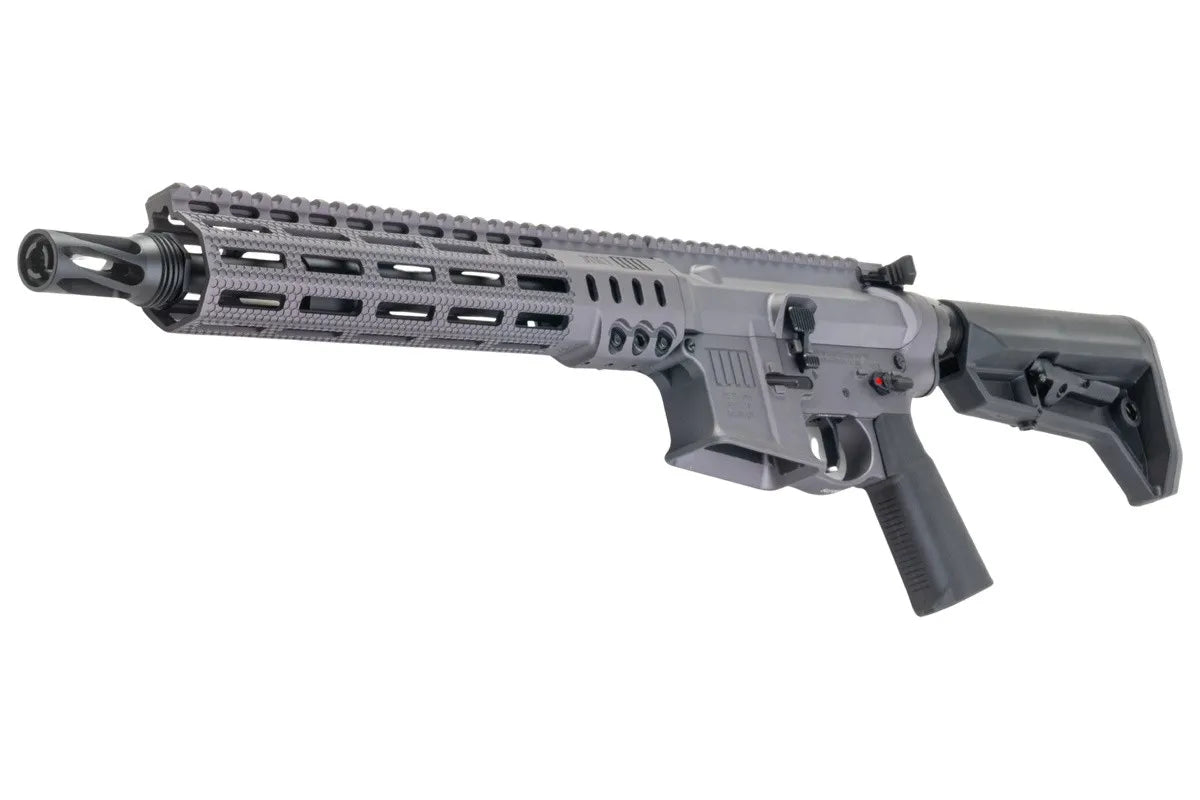 Lancer Tactical SOLGW Licensed MK1 CAR 11.5inch 5.56 MWS GBB Airsoft (by Toxicant) - Grey (#TAAS)