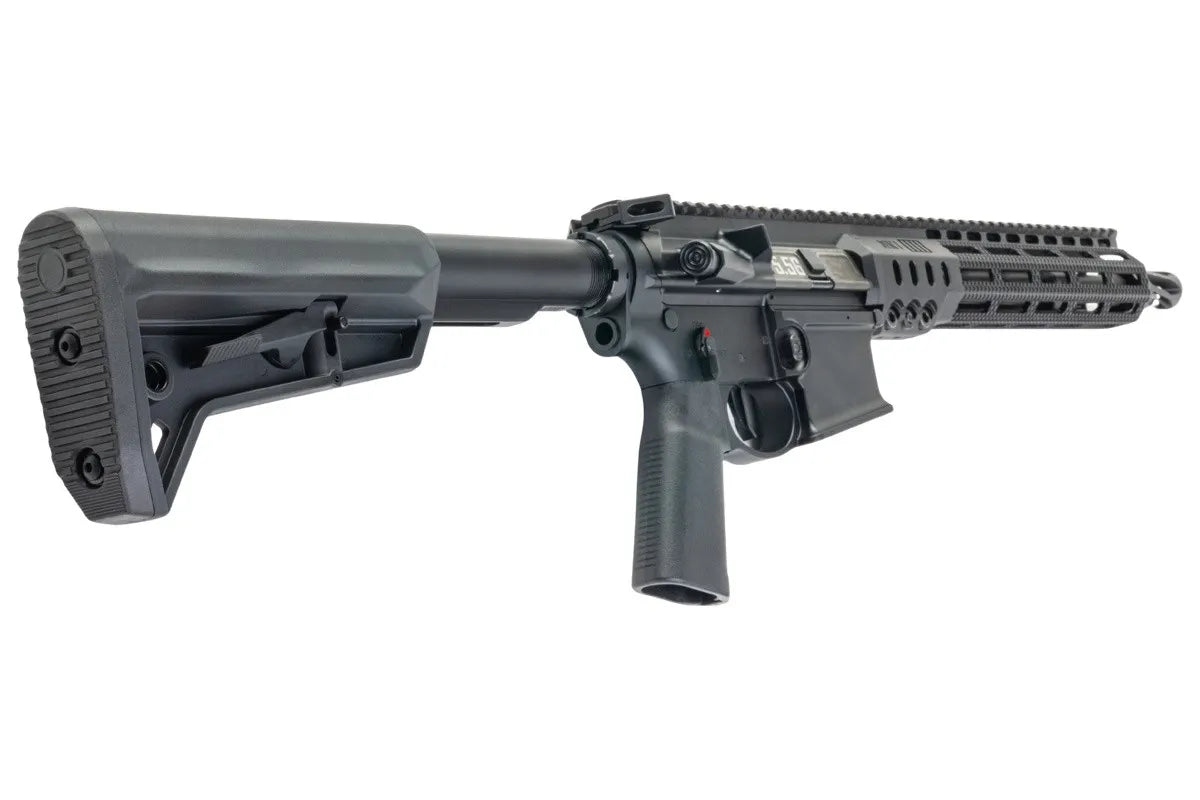 Lancer Tactical SOLGW Licensed MK1 CAR 11.5inch 5.56 MWS GBB Airsoft (by Toxicant) - Black (#TAAS)