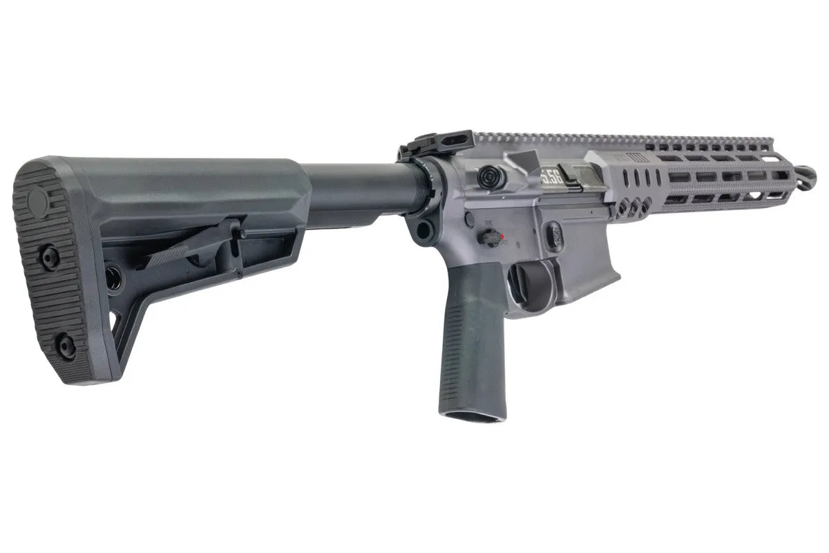 Lancer Tactical SOLGW Licensed MK1 CAR 11.5inch 5.56 MWS GBB Airsoft (by Toxicant) - Grey (#TAAS)