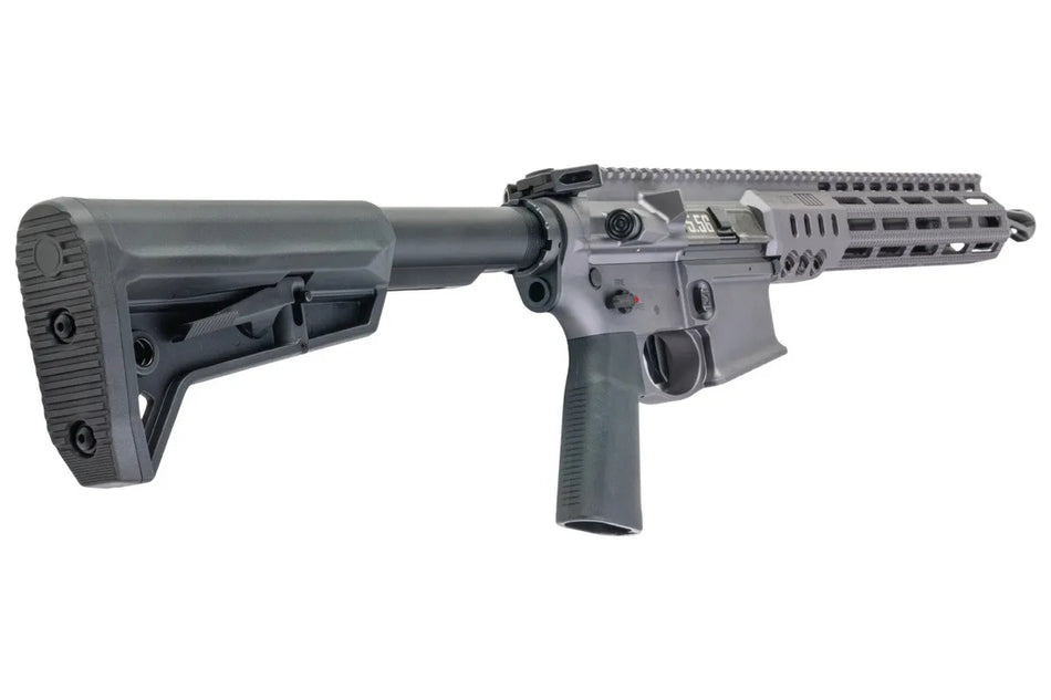 Lancer Tactical SOLGW Licensed MK1 CAR 11.5inch 5.56 MWS GBB Airsoft (by Toxicant) - Grey (#TAAS)