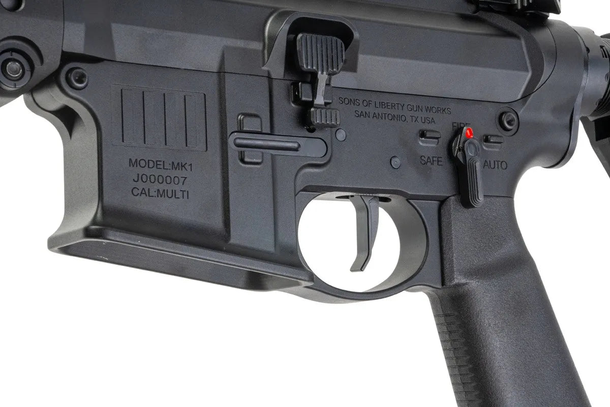 Lancer Tactical SOLGW Licensed MK1 CAR 11.5inch 5.56 MWS GBB Airsoft (by Toxicant) - Grey (#TAAS)