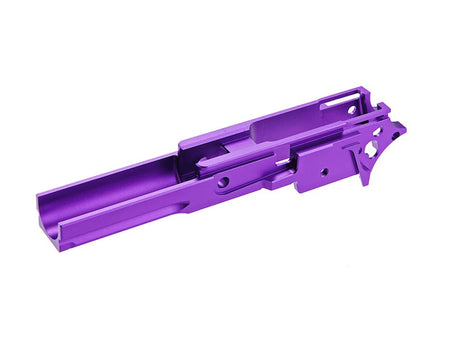 [5KU][Upgraded] 3.9inch CNC Aluminium Middle Frame[W/ Railed][Tokyo Marui HI-CAPA 5.1 GBB Series][No Marking][PUR]