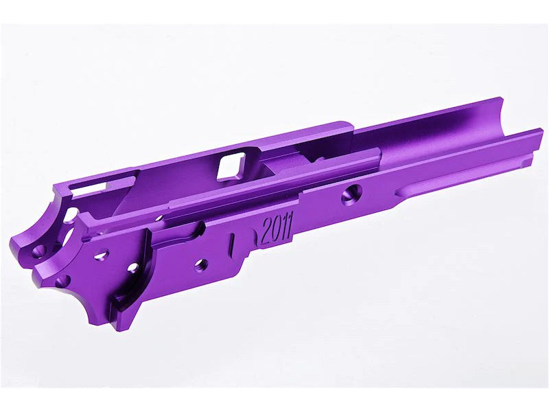 [5KU][Upgraded] 3.9inch CNC Aluminium Middle Frame[W/ Railed][Tokyo Marui HI-CAPA 5.1 GBB Series][2011 Marking][Red]