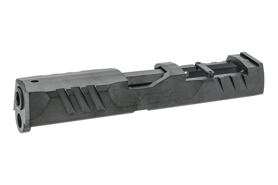[Pro Arms] Stainless Steel Slide and Outer Barrel Set[For VFC Walther PDP GBB Series][BLK]