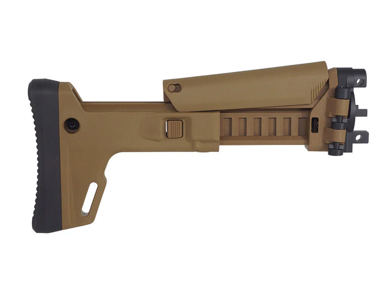 [5KU] ACR Style Retractable Stock [For CYMA MP5K Airsoft Series][TAN]