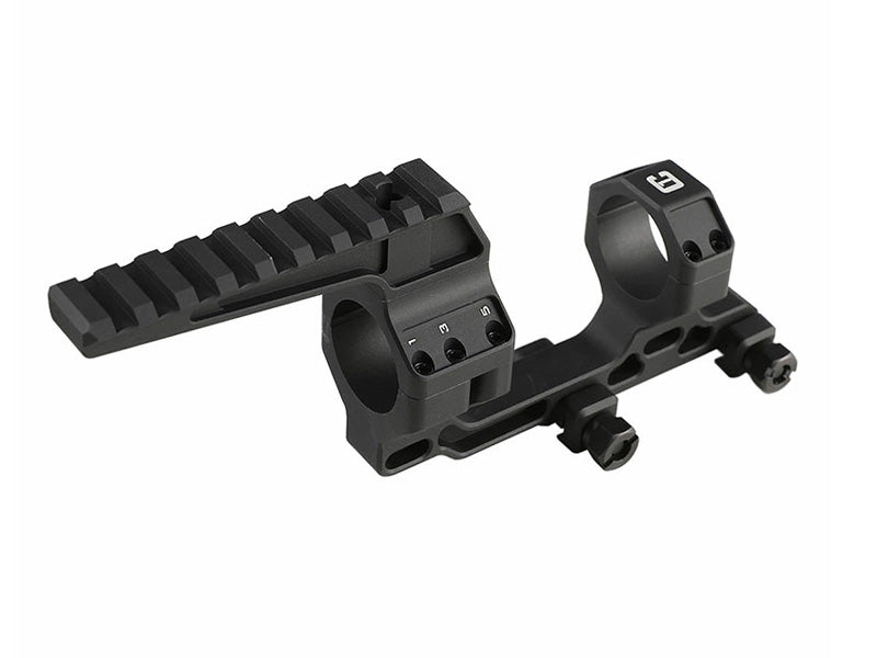 [Airsoft Artisan] Bo Style 1.7" Height 30mm Modular Mount w/ One accessory Ring Cap [BLK]