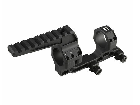 [Airsoft Artisan] Bo Style 1.7" Height 30mm Modular Mount w/ One accessory Ring Cap [BLK]