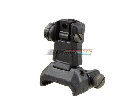 [ARES] Reinforced Nylon Fiber Flip-up Rear Sight for Milspec 1913 Picatinny Rail [AS-R-020] [BLK]