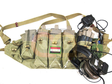 [Asiaairsoft.com] The Original Chinese Army AK and Grenades Chest Vest [3 AK Pouches Style] [OD]