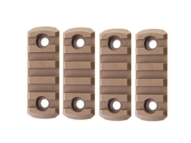 [Army Force] M-LOK Nylon 5 slot Picatinny Rail[4pcs/Set][CB]