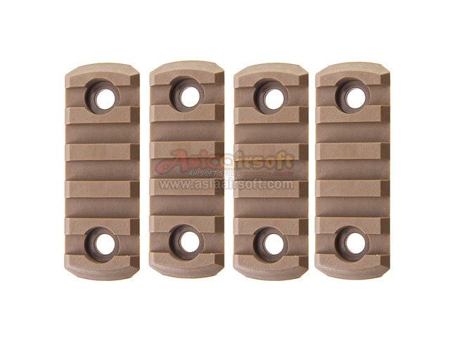 [Army Force] M-LOK Nylon 5 slot Picatinny Rail[4pcs/Set][CB]