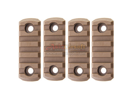 [Army Force] M-LOK Nylon 5 slot Picatinny Rail[4pcs/Set][CB]