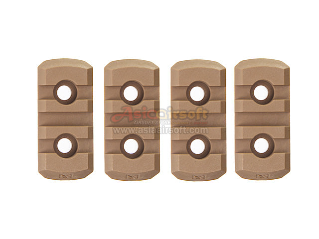 [Army Force] M-LOK Nylon 3 slot Picatinny Rail[4pcs/Set][CB]