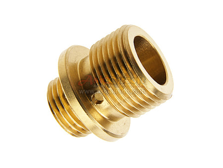 [Dynamic Precision] Stainless Steel Silencer Adapter[+11mm CW to -14mm CCW][GLD]