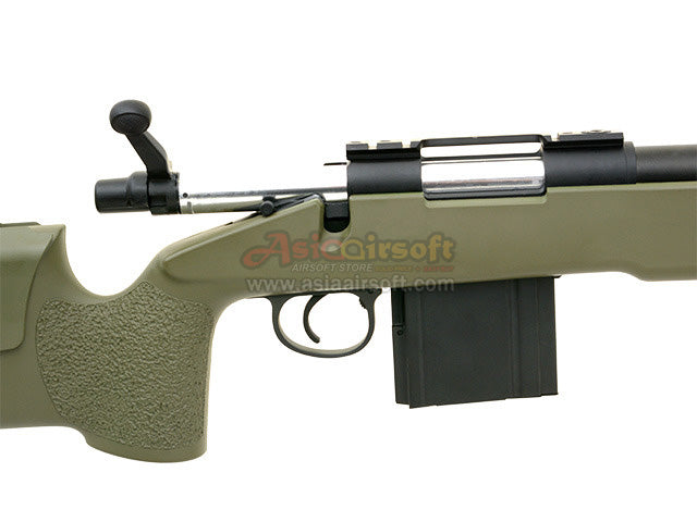 [WELL][MB4416] M40A5 Bolt Action Sniper Rifle W/Scope & Bipod[OD]