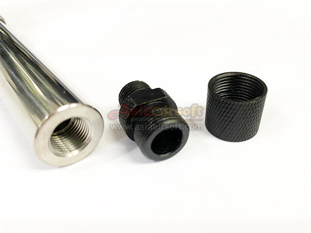 [Maddog] OB ACP SS Threaded Outer Barrel w/Suppressor adapter[For Tokyo Marui Hi-Capa 5.1 GBB Series][.45 marking][SV]