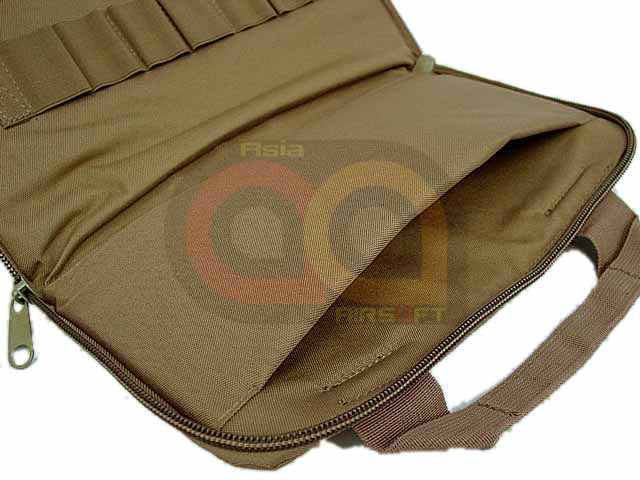 14" Airsoft Pistol Carry Case Gun Bag Pouch [TAN]