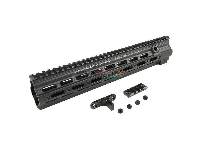 [Airsoft Artisan] G Style SMR Long ver Type 14.5inch Handguard [For Marui 416 EBB][BLK]