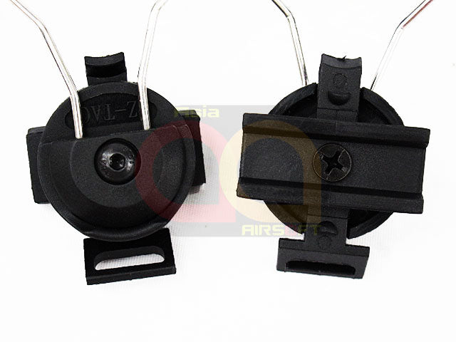 [Z.Tactical] [Item No.:Z046] Helmet Rail Adapter Set for Comtac I/II Headset[BLK]