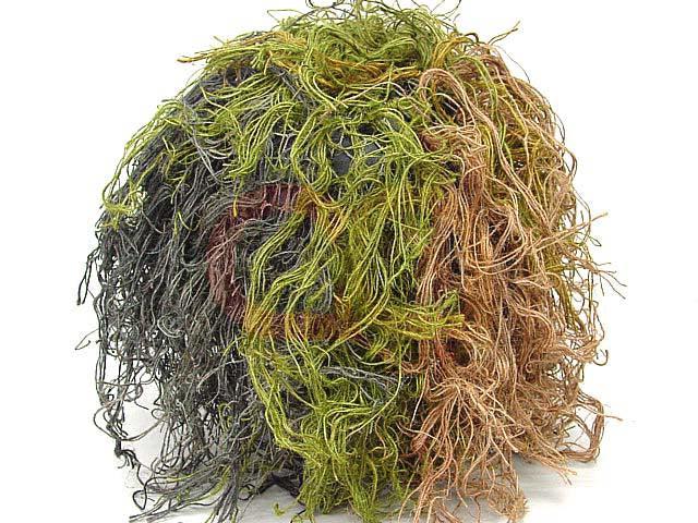 [Combat Gear] Airsoft Mossy Burlap Ghillie Helmet Cover [Woodland]