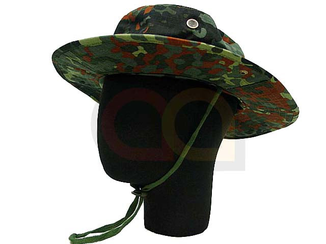 [Combat Gear] Boonie Hat Cap [German Woodland Camo]