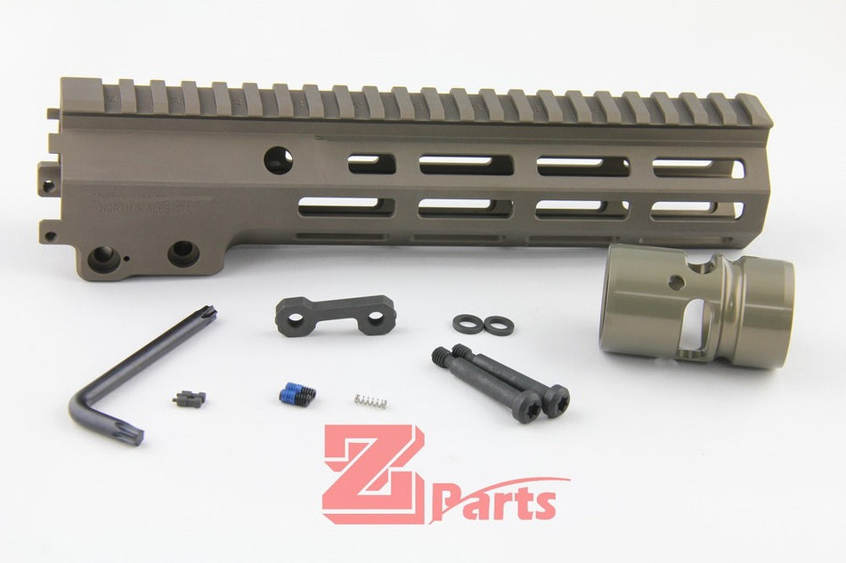 [Z-Parts] 9.3inch Alloy Handguard for VFC M4 GBB Rifle(Tan)