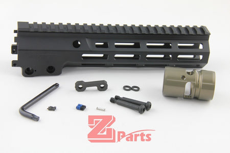 [Z-Parts] 9.3 inch alloy Handguard for GHK M4 GBB Rifle (Blk)