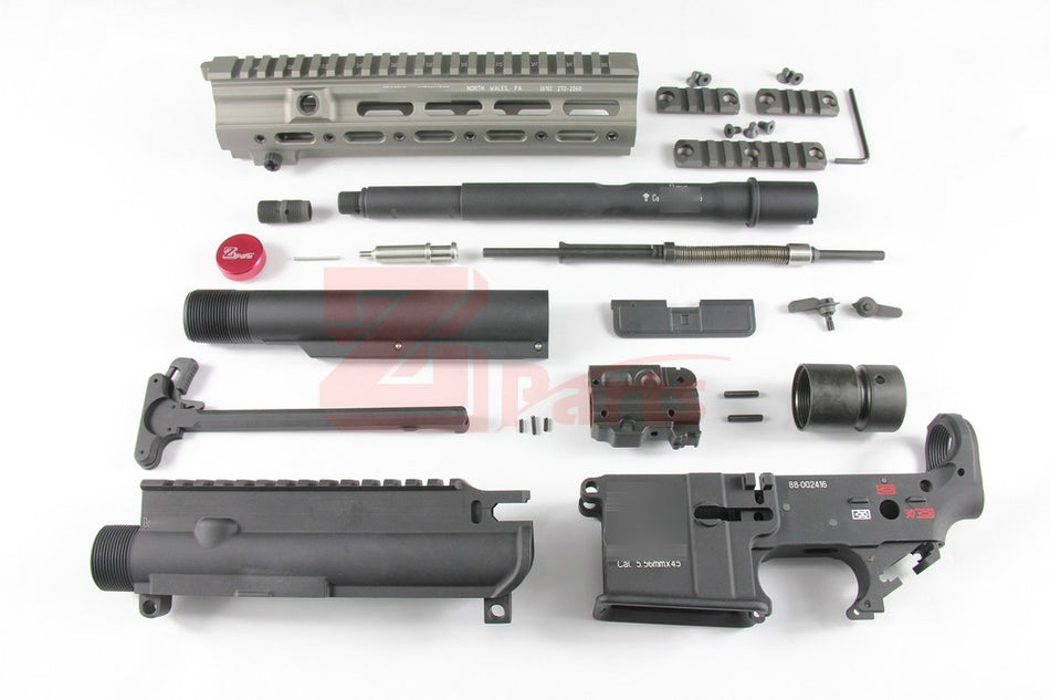 [Z-Parts] SMR 10.4" Outer Barrel Set for SYSTEMA 416 AEG (Green) 