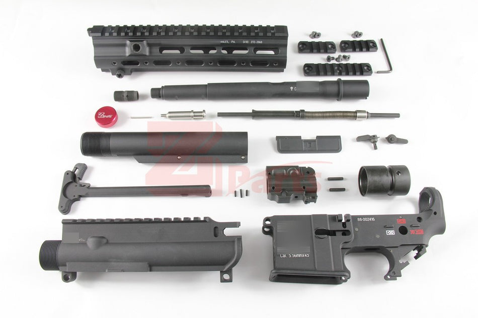 [Z-Parts] SMR 10.4" AL. Outer Barrel Set for SYSTEMA 416 AEG(BLK) 