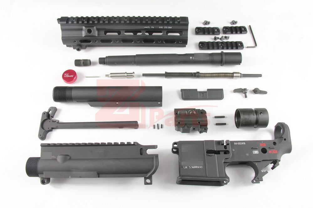 [Z-Parts] SMR 10.4" Outer Barrel Set for SYSTEMA 416 AEG (BLK)