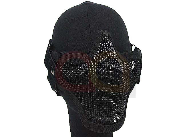 [Black Bear Airsoft] Stalker Style Shadow Mesh Mask [BLK]