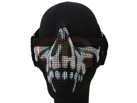 [Black Bear Airsoft] Stalker Style Shadow Mesh Mask [Ghost]