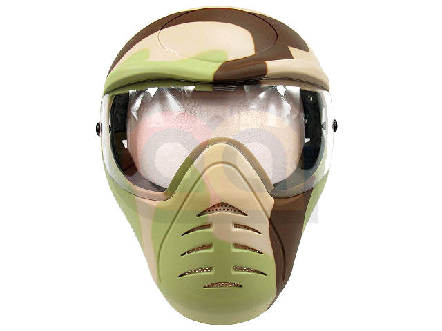 APS Heavy Duty Face Mask with Anti-Fog Lens[Desert Camo]