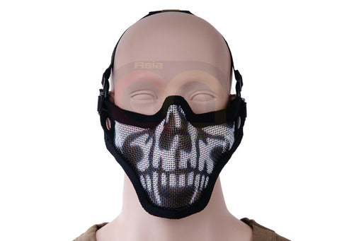 [CN Made] Half Face Mesh Mask [Skull Pattern]