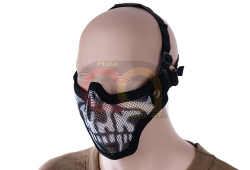 [CN Made] Half Face Mesh Mask [Skull Pattern]