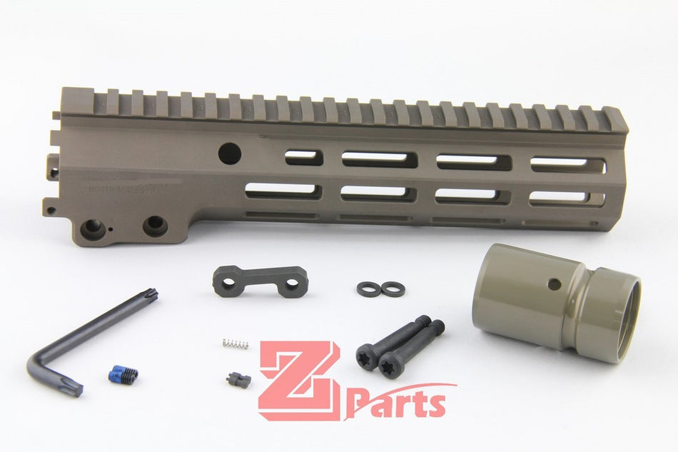 [Z-Parts]  9.3inch Alloy Mk16 Handguard for Marui MWS M4 GBB (Tan)
