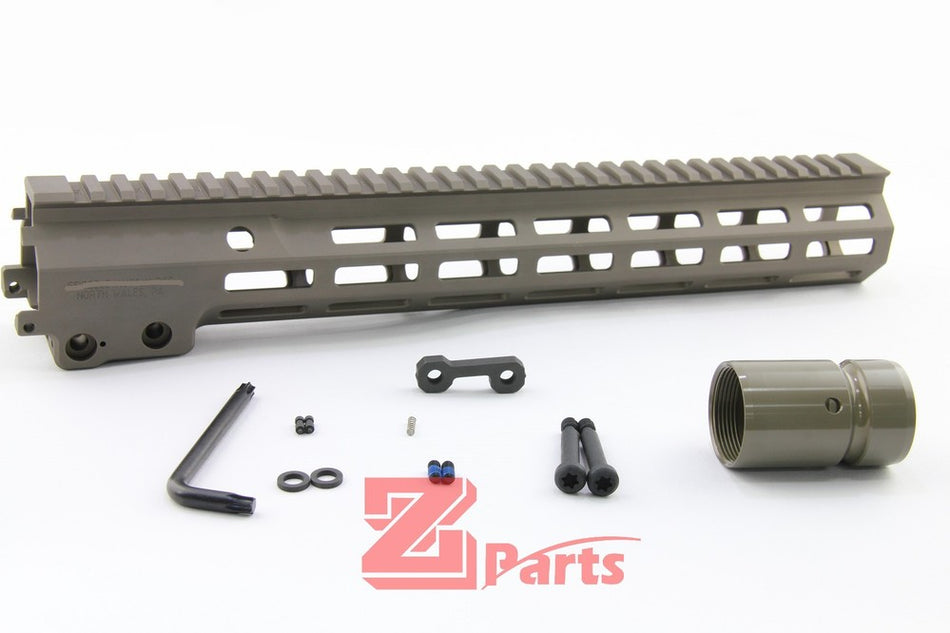 [Z-Parts] Mk16 13.5 inch Alloy Handguard for SYSTEMA M4 AEG (Tan)
